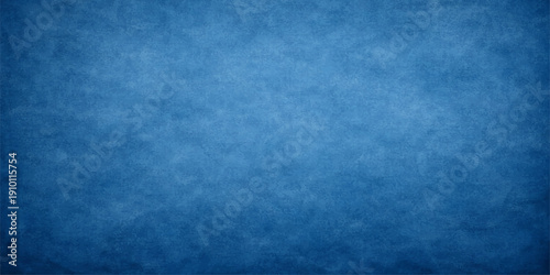 A vintage blue grunge texture featuring an aged paper pattern and dark paint splatters creates a weathered material backdrop for retro art and wall design
