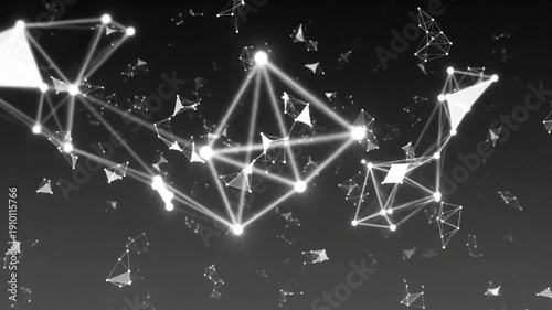 Abstract Network Connection Background - Data Flow and Connectivity.