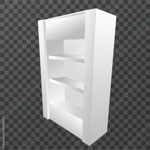 white gondola shelf for product display