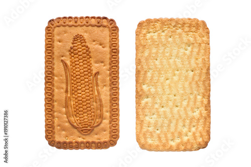 Slika na platnu Corn biscuits front and back
