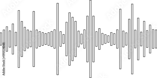 Radio Waves Icon Collection Group Featuring Signal Sound Frequency Vibration Broadcast Communication Technology Symbols for Digital Media Network Interface Design Analog Digital Audio.