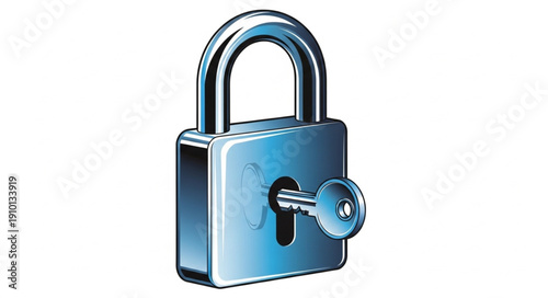 padlock with key
