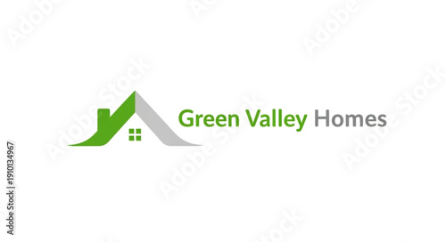 Green Valley Homes Logo with House Icon.