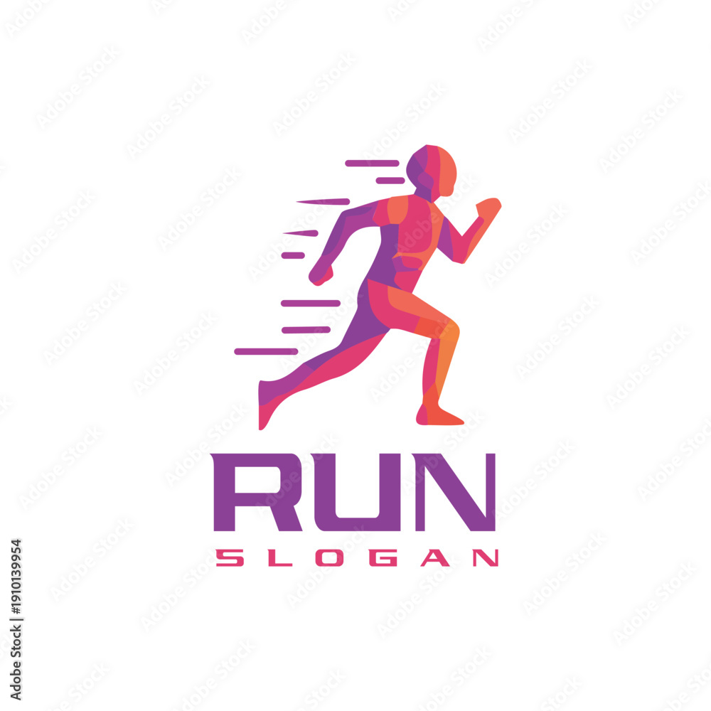 Obraz premium Fast Run Icon Logo Design Element
