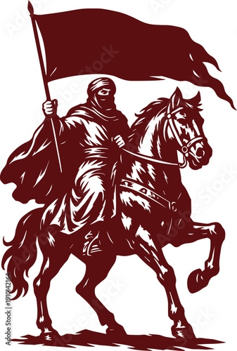 The Rider of the Banner of Courage