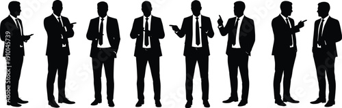 Businessmen silhouettes, professional communication, corporate teamwork, leadership discussion, office negotiation, partnership growth, business collaboration, strategy planning, career development