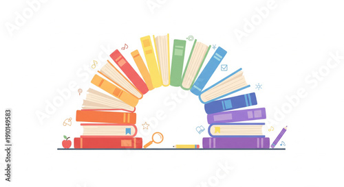 Rainbow Book Arch