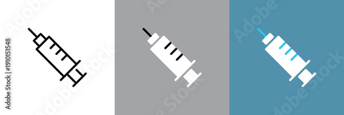 注射器のアイコンパターン