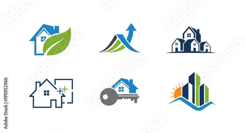 Wallpaper Mural Collection of Real Estate and Property Logos. Torontodigital.ca