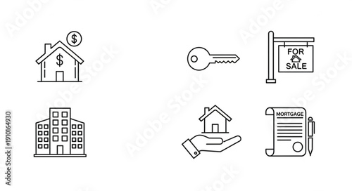 Real Estate Icons Collection for Property Business.
