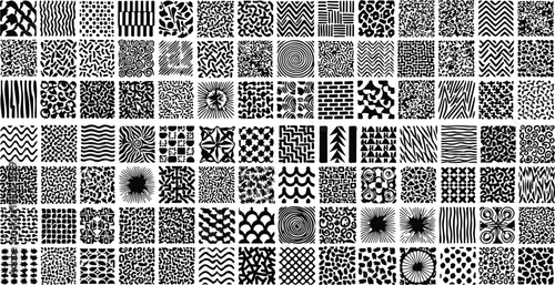 Vector set of grungy hand drawn textures. Lines, circles, crosses, smears, spirals, waves, brush strokes, triangles. Hand drawn elements for your graphic design