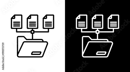 Structure White Icon Set Design 