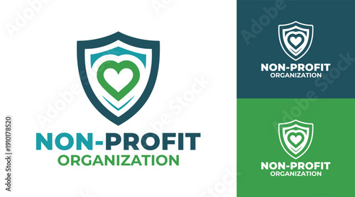 NGO Logo Modern Minimalist Humanitarian Identity.