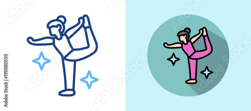 Yoga Practice isometric icon