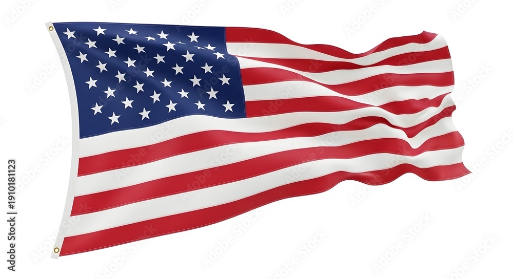 Obraz premium The flag of the united states of america