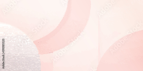 Soft pink abstract geometry, layers of beauty