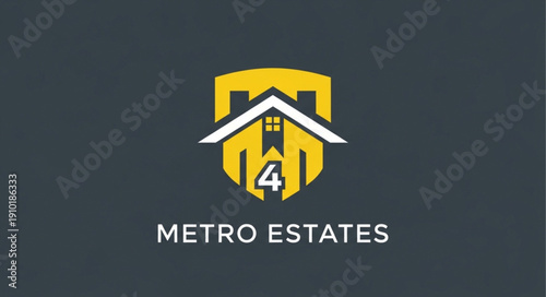 Metro Estates Logo with House Symbol.