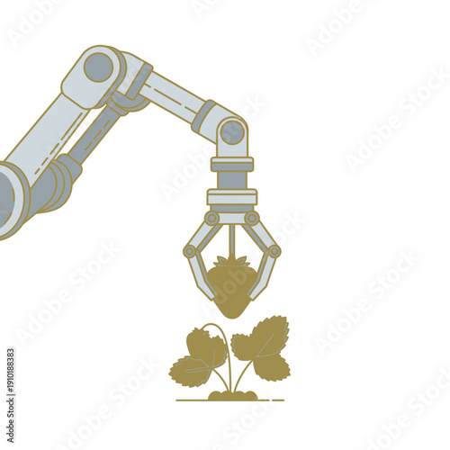 Automated Robotic Arm Picking Strawberries for Smart Harvesting