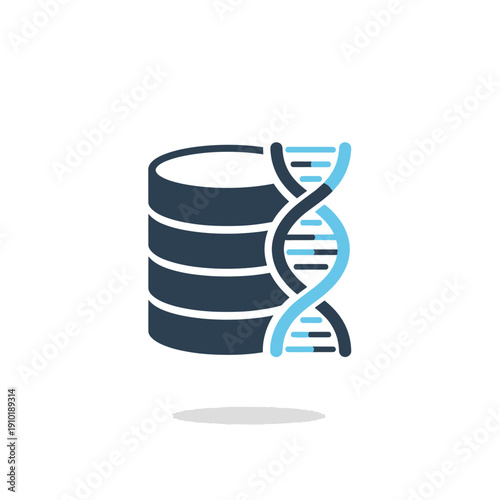 Database Cylinder with Genetic Helix for Biobank Storage