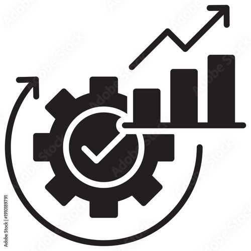 Continuous Improvement Solid Icon