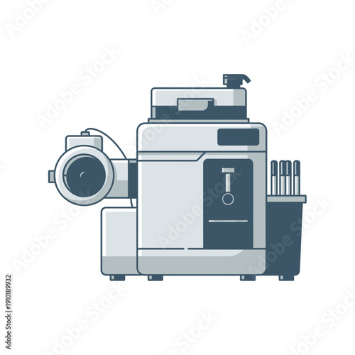 Flow Cytometry Machine Icon for Cell Analysis