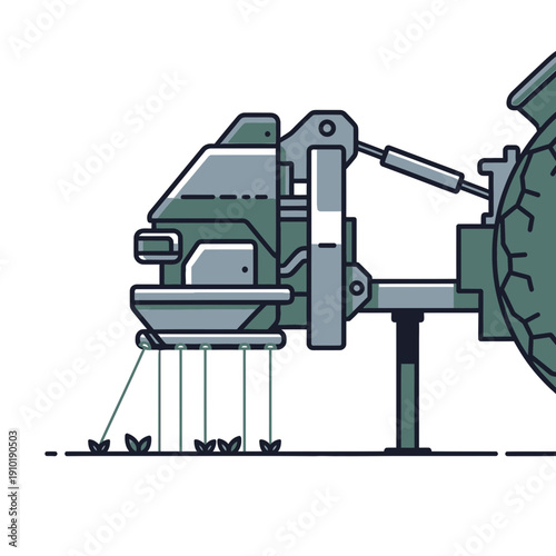 Laser Weeder Attachment for Tractor for Precision Farming
