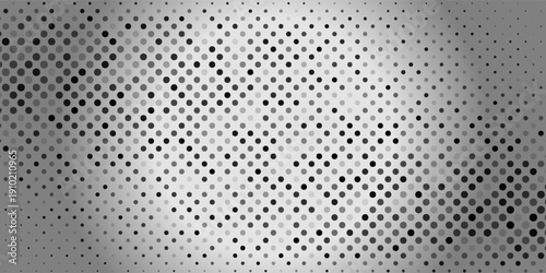 Abstract dotted halftone gradient texture. Vanishing polka dot background. Repeating dots gradation modern abstract simple art