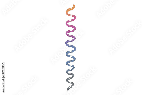 Colorful gradient wavy line abstract spiral design