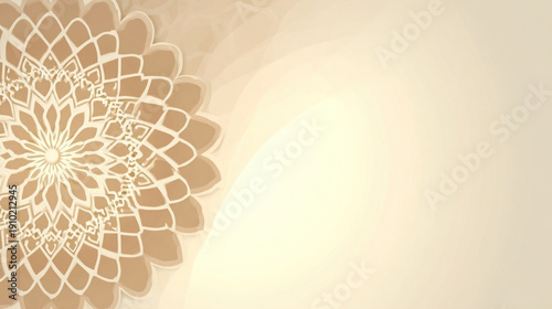 Mandala Design on Soft Gradient