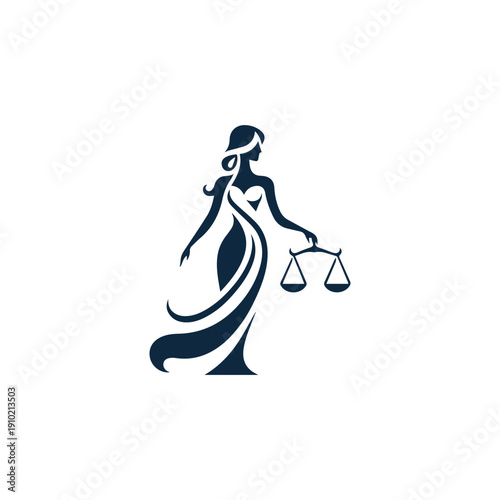 Themis Justice Goddess Logo