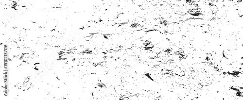 Abstract black and white distressed grunge texture overlay vector background