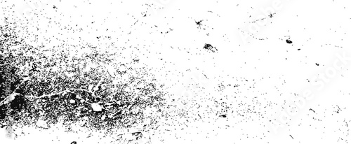 Black and White Grunge Texture Overlay Vector Distressed Rough Background Graphic Element with Grain Dust and Scratches