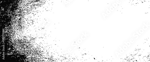 Black and White Vector Grain Texture Overlay Distressed Grunge Effect Rough Surface Background
