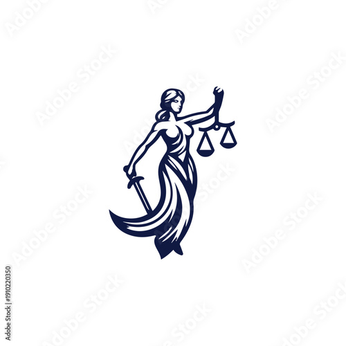 Themis Justice Goddess Logo