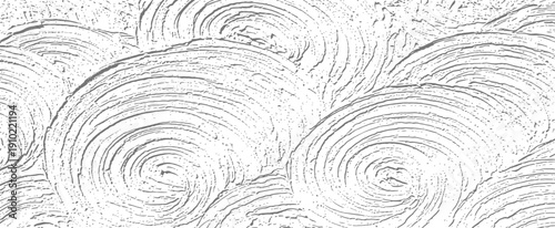 Rough Hand Troweled Circular Stucco Texture Seamless Pattern Vector Background