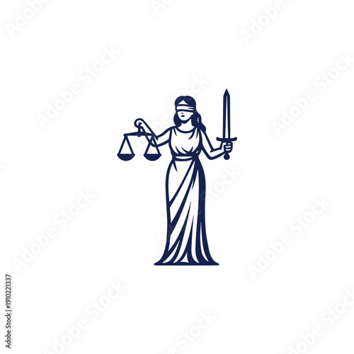 Themis Justice Goddess Logo