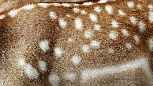 Close-up of Deer Fur with White Spots Pattern graphic