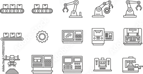 Industrial machinery and robotics in modern manufacturing