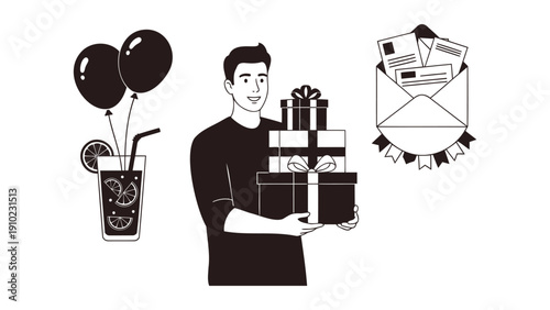 Minimalist placeholder for a vector file icon or document preview