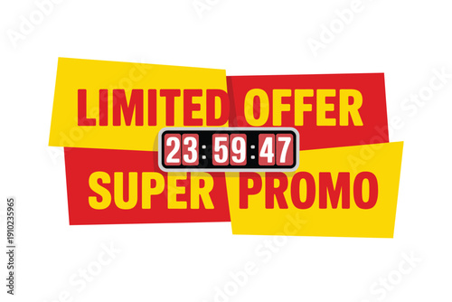 A colorful graphic advertising a limited time super promo offer