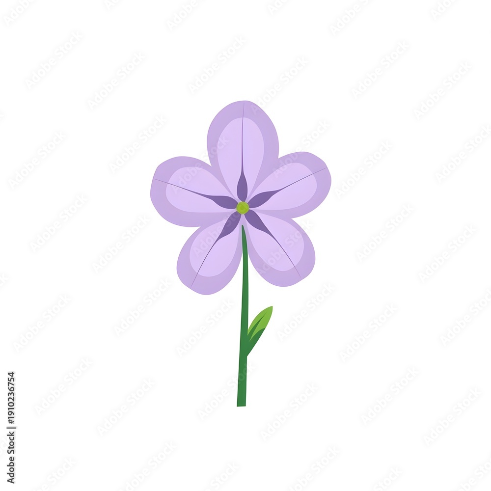 Fototapeta premium violet flower isolated on white