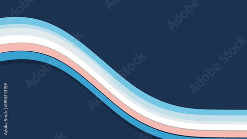 transgender pride flag wave, lgbtq+ background, blue, pink, white, identity