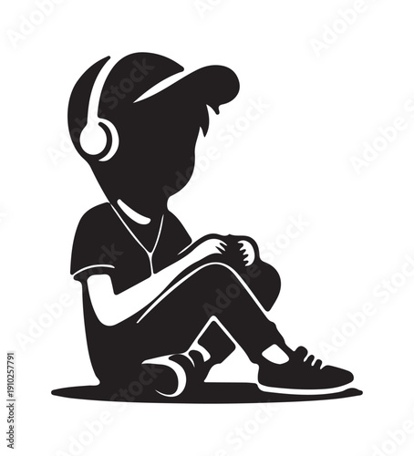Headphone Music Kid