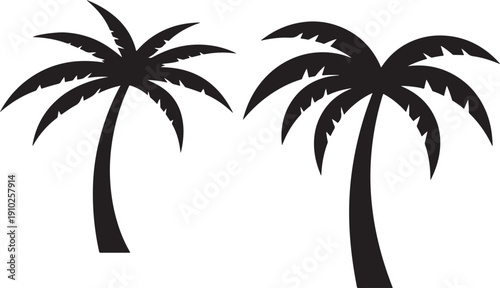 set of palm trees ,set of palms.palm, tree