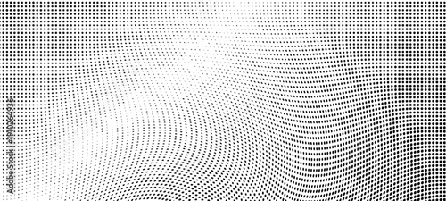 Wallpaper Mural Wavy gradient halftone dots pattern texture background
 Torontodigital.ca