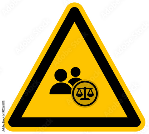 Vector de derechos civiles y justicia para grupos sociales y comunidades con simbolo de balanza