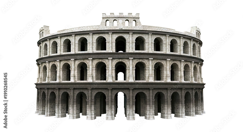 Naklejka premium Colosseum Architectural Model