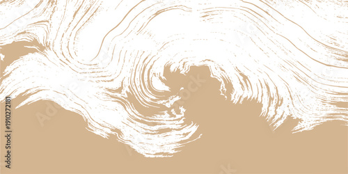 Abstract wooden grunge floral background with waves and textured surface