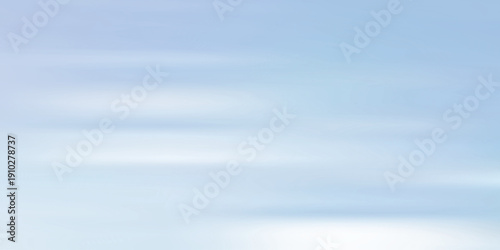 Abstract soft blue sky background with horizontal motion blur representing a serene atmosphere or a sense of speed EPS Vector