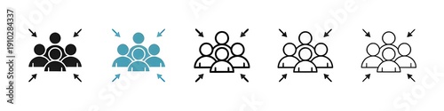 Fotografi Evacuation Spot Vector Icon Set in Flat and Outline Style Isolated on White Background